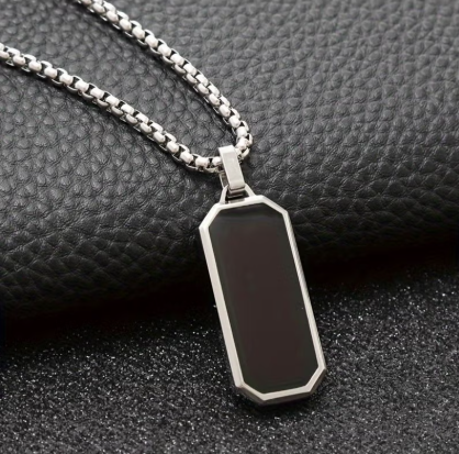 Necklace with Minimalist Modern Pendant Durable Chain